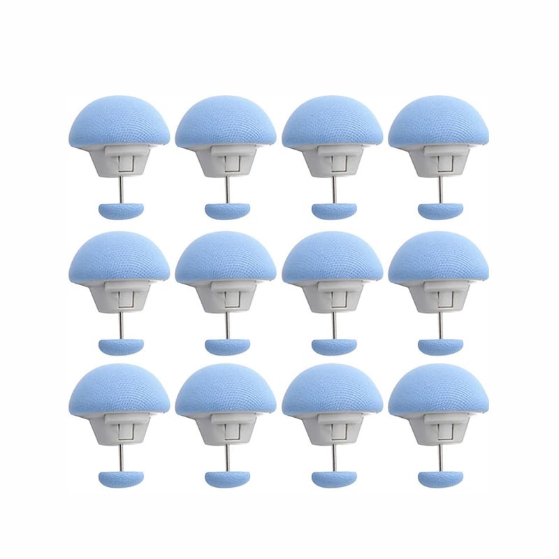 DPT ENTERPRISES DPT ENTERPRISES Duvet Cover Clips Bed Sheet Holding Clips NonSlip Cover Fixator Comforter Quilt Holder with OneKey Unlock for Shifting BlanketBed Sheet Curtain Socks Mattress Blue STE of 12  - Image 1
