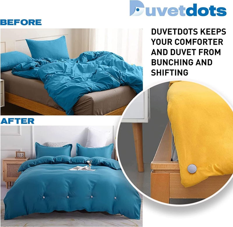 DPT ENTERPRISES DPT ENTERPRISES Duvet Cover Clips Bed Sheet Holding Clips NonSlip Cover Fixator Comforter Quilt Holder with OneKey Unlock for Shifting BlanketBed Sheet Curtain Socks Mattress Blue STE of 12  - Image 4