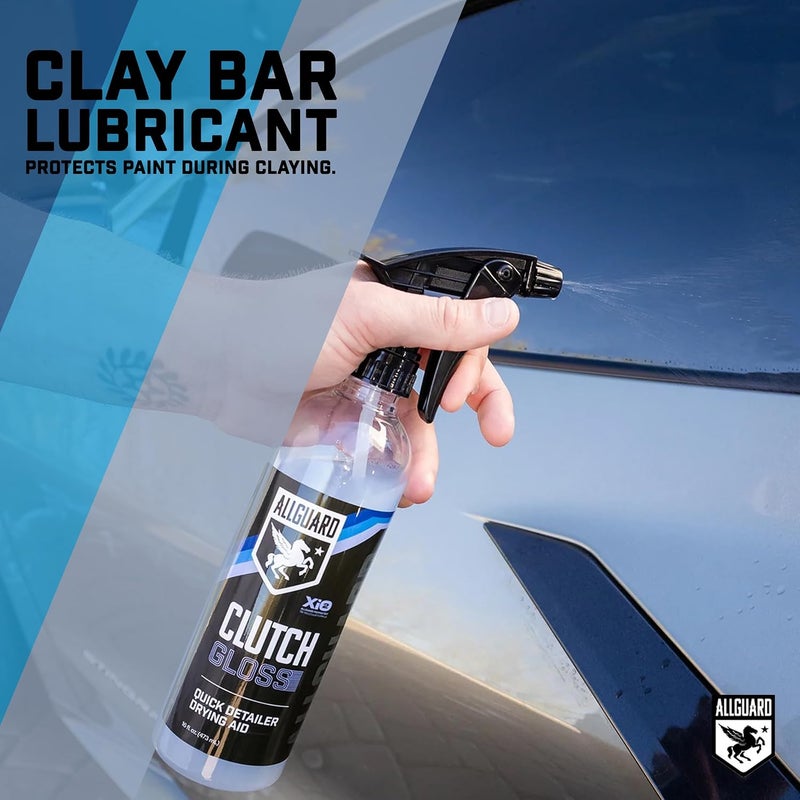 AllGuard Clutch GLOSS - Quick Detailer Formulated with XiO2™ Enhances Ceramic Protection While Cleaning - Drying Aid Reduces Water Spots & Boosts Gloss - Works Great as a Clay Bar Lubricant - Image 2