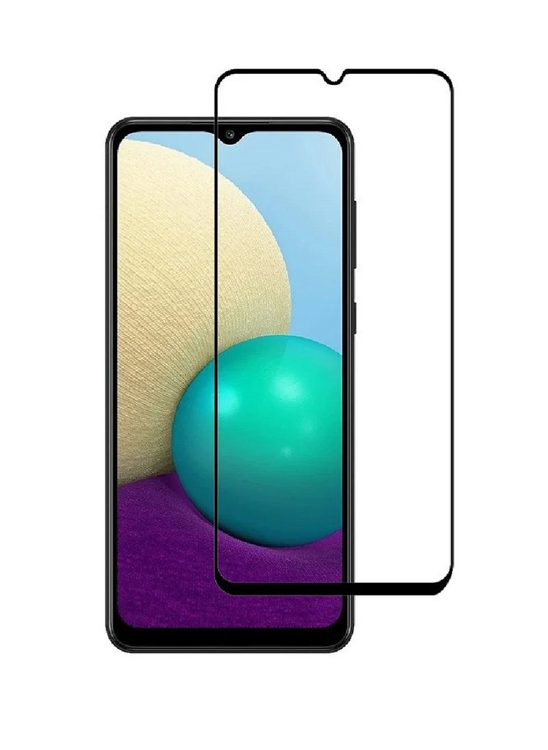 Super Tempered Glass Screen Protector 5D Designed For Samsung Galaxy A02 Full Glue Edge to Edge Full Screen Coverage And Bubble Free - Image 1