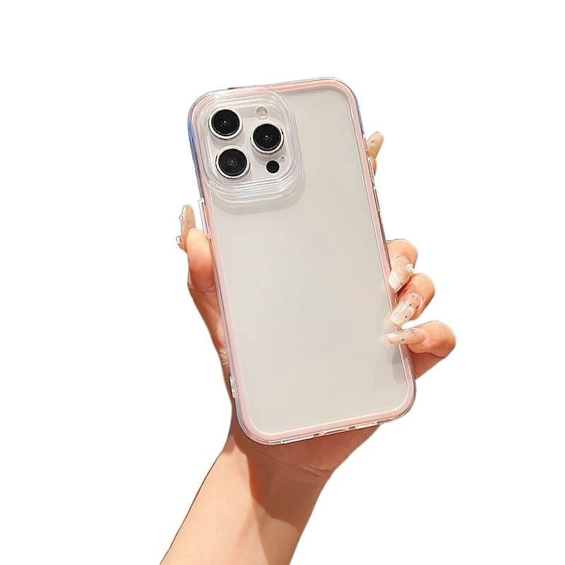 غطاء واقي، حماية من السقوط, إطار ثنائي في واحد، مقاوم للصدمات لـ Redmi Note 13 Pro، وردي باللون الوردي باللون الأحمر - Image 1