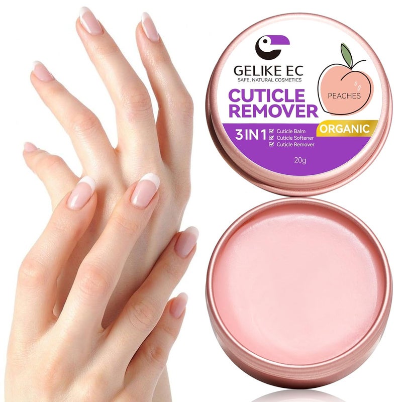 gelike ec Cuticle Cream for Dry Damaged Cuticles Organic Nail Cuticle Remover for Dry Rough Hands Cracked Rigid Skin  Professional for Salon Home Use