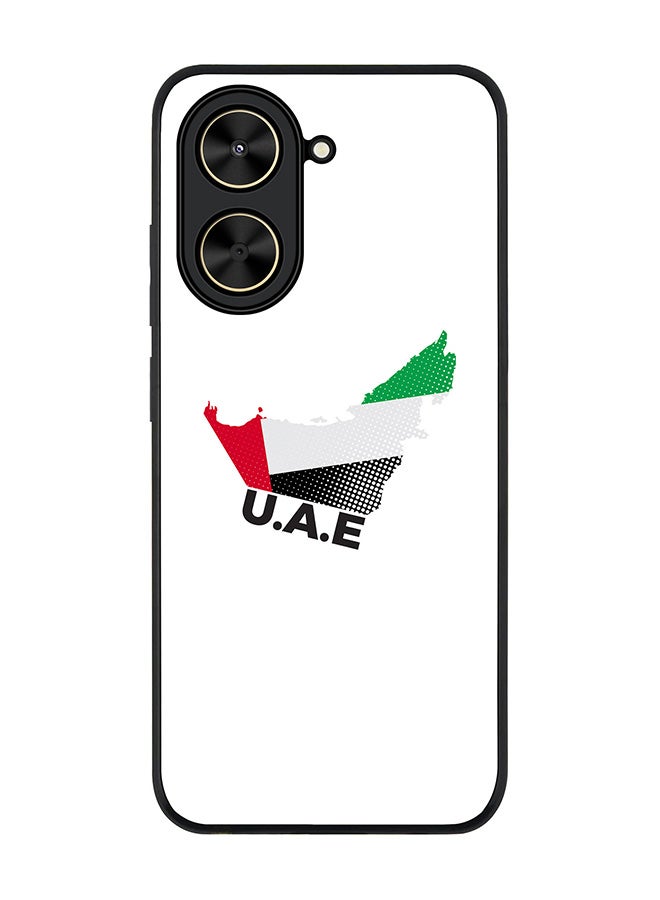 Stylizedd For Xiaomi Poco C71 / Redmi A5 4G Case,Slim fit Camera Protection, Shockproof Thin Phone cover  - UAE Map