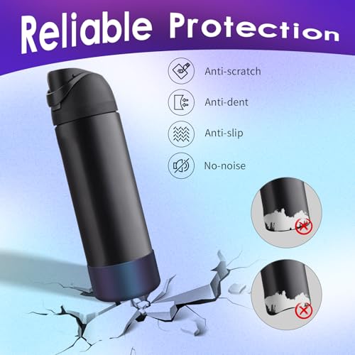 BKBY Chameleon Silicone Water Bottle Boot, Compatible with Owala 24oz 32oz 40oz, Gradient Matte Luster Cup Sleeve Bottom Cover for FreeSip, Twist, or Flip Stainless Steel Water Bottles - Image 3