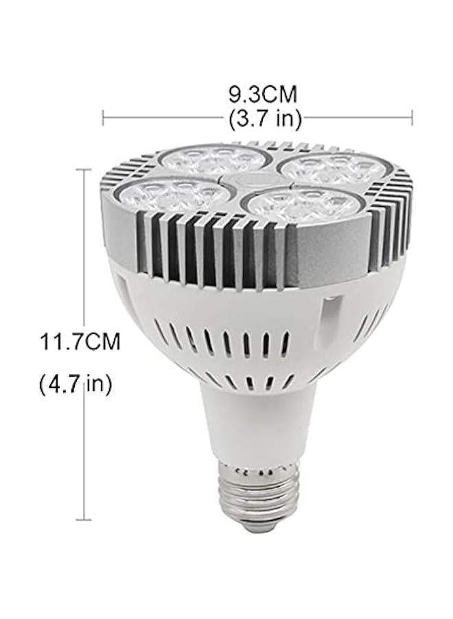 35W(75w Equivalent) PAR30 24pcs LEDs Warm White Spotlight Bulb E26 Project Tracking Light 24 Degree Beam (35W, Warm White) - Image 4