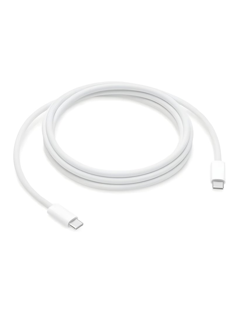 كابل شحن USB-C بقوة 60 وات (1 متر) أبيض لون أبيض MM093ZM/A - Image 1