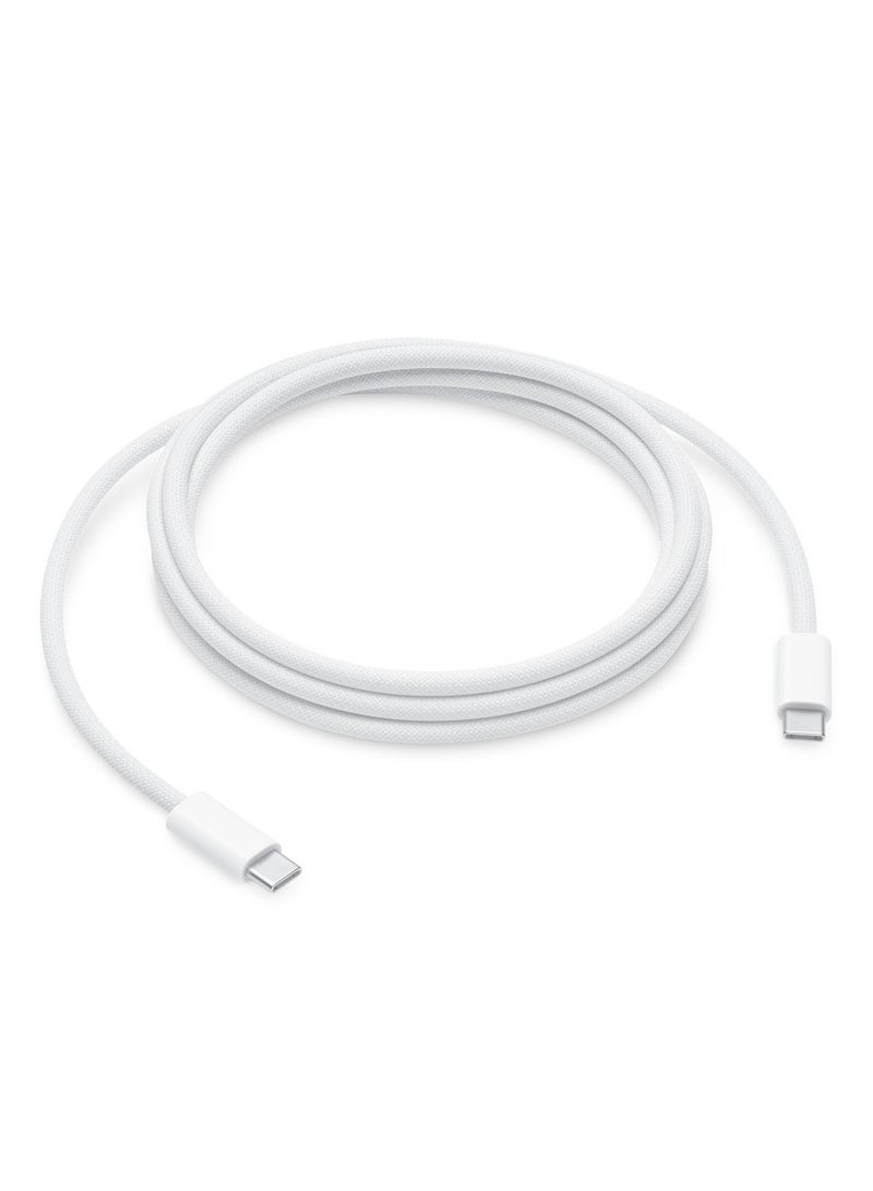 كابل شحن USB-C بقوة 60 وات (1 متر) أبيض لون أبيض MM093ZM/A - Image 2