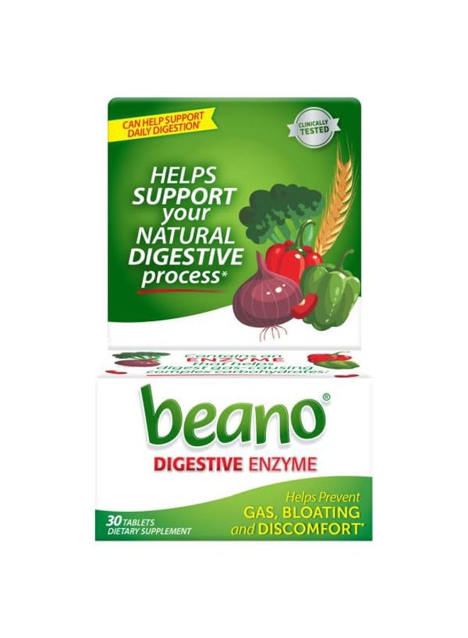 Beano "Extra Strength Supplement, Prevention Of Gases And Digestive Enzymes, 30 Count (Pack Of 5) - Image 2