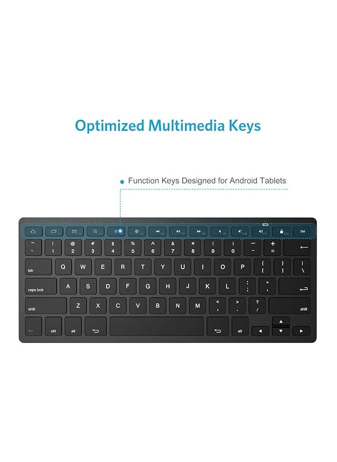 Omoton - OMOTON Foldable Bluetooth Keyboard, Wireless Foldable Keyboard with Touchpad, Multi-Device and Rechargeable Keyboard for iPad, Android, Windows - Image 1
