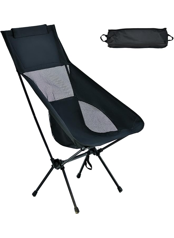 PROMASS Camping Chair, Ultralight Folding Beach Chair, Heavy Duty High Back Foldable Camping Chair With Carry Bag For Picnic Bbqs, Garden Outdoor/Indoor (02) - Image 1