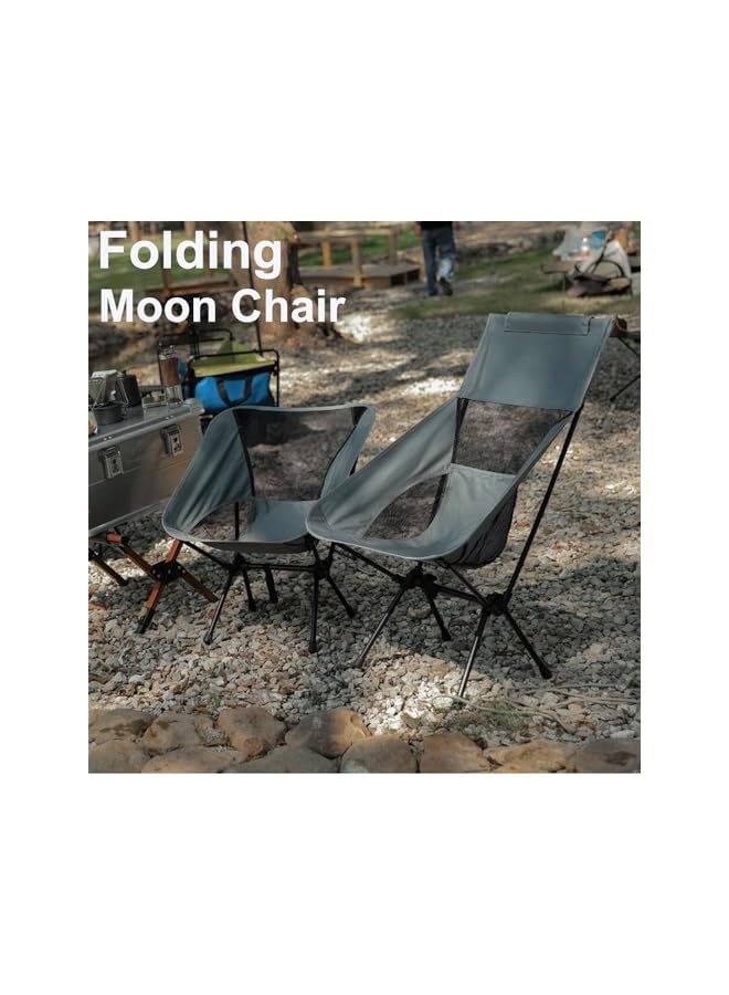 PROMASS Camping Chair, Ultralight Folding Beach Chair, Heavy Duty High Back Foldable Camping Chair With Carry Bag For Picnic Bbqs, Garden Outdoor/Indoor (02) - Image 3