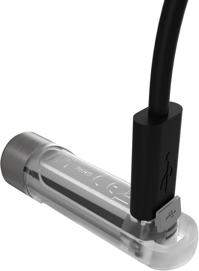 نايت كور مصباح يدوي قابل لإعادة الشحن من نوع NITECORE Tiki، مزود بإضاءة فوق بنفسجية 365 نانومتر/إضاءة بيضاء عالية CRI، يُستخدم كحلقة مفاتيح أو لتحديد الهوية باستخدام الأحجار الكريمة، مع كابل شحن USB من ماركة EdisonBright. - Image 3