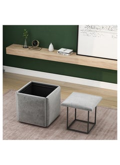 Organized Home Stool Set Backless Chairs Stackable for Living Room Dinning Kitchen  - Image 2
