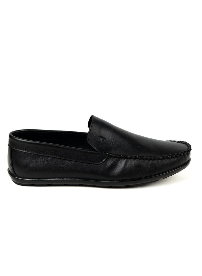 Odra NO101 Leather Loafer – Premium Real Leather – Black - Image 1