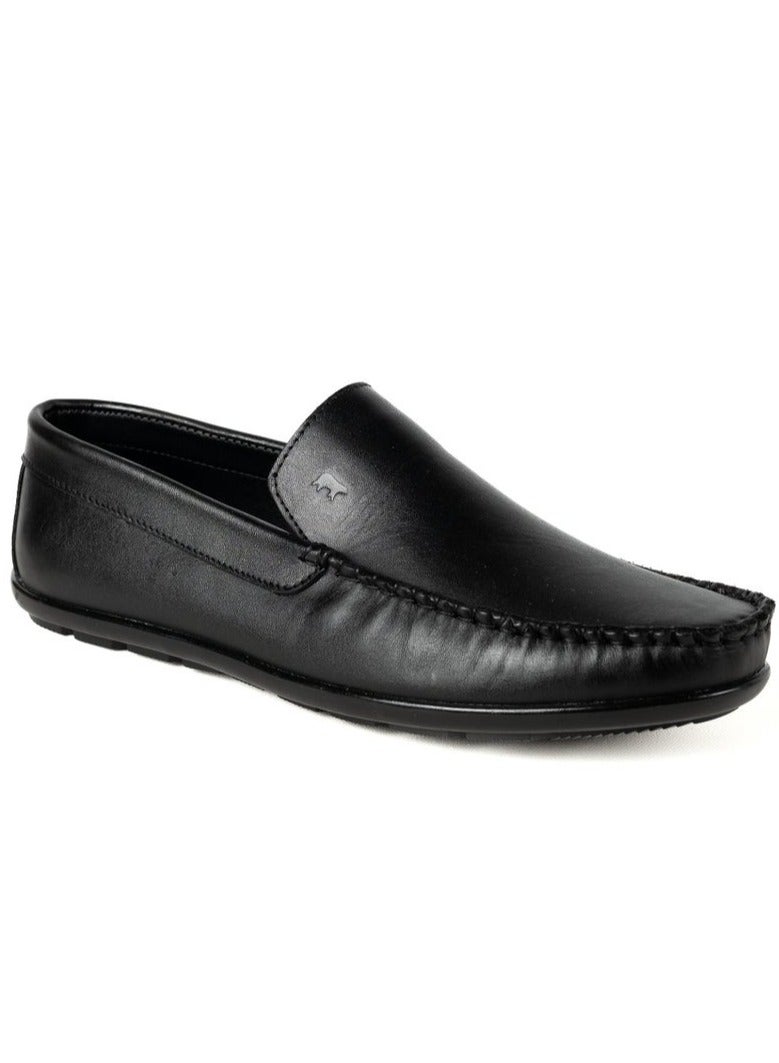 Odra NO101 Leather Loafer – Premium Real Leather – Black - Image 2