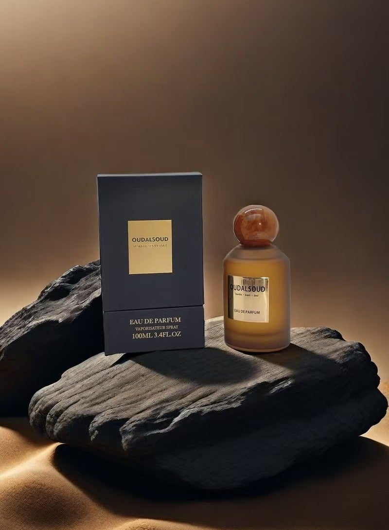 OUDALSOUD Oriental Oud Leather EDP 100ML/Spicy Oriental Eau De Parfume/25% Fragrance Concentration/For Men And Women/Preferred Gift - Image 2