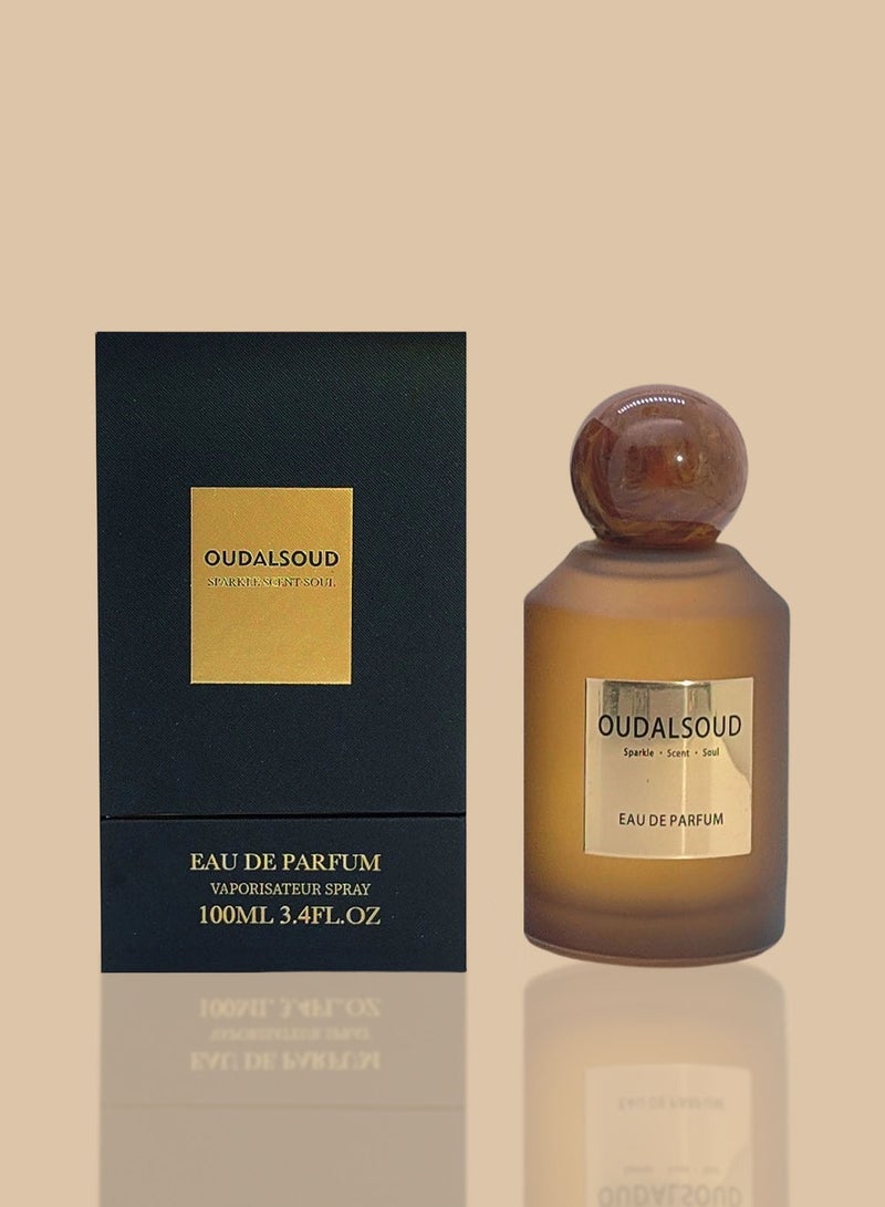 OUDALSOUD Oriental Oud Leather EDP 100ML/Spicy Oriental Eau De Parfume/25% Fragrance Concentration/For Men And Women/Preferred Gift - Image 1