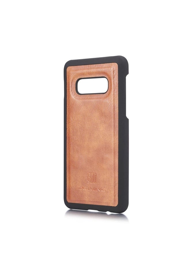 HuHa Case Cover DG.MING Crazy Horse Texture Flip Detachable Magnetic Leather Case for Samsung Galaxy S10 E, with Holder & Card Slots & Wallet(Brown) - Image 4