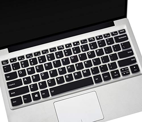 CASEDAO Keyboard Cover for Lenovo Yoga 7i 5i 2-in-1 14"/Flex 5 14" 2-in-1 Laptop/Flex 5 14"/ Idepad S540 14/ThinkBook 14 Gen 2,Keyboard Protector Skin for Lenovo Ideapad 5 14"-Black - Image 1