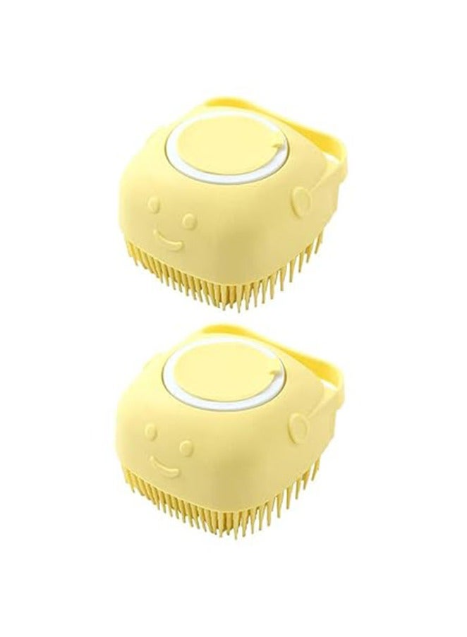 عربست فرشاة استحمام للكلاب من السيليكون، فرشاة تدليك ناعمة للقطط، موزع شامبو لفرشاة تدليك الحيوانات الأليفة - Image 1