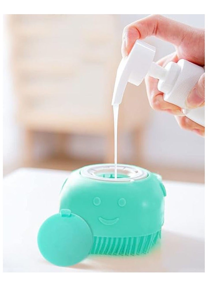 عربست فرشاة استحمام للكلاب من السيليكون، فرشاة تدليك ناعمة للقطط، موزع شامبو لفرشاة تدليك الحيوانات الأليفة - Image 4