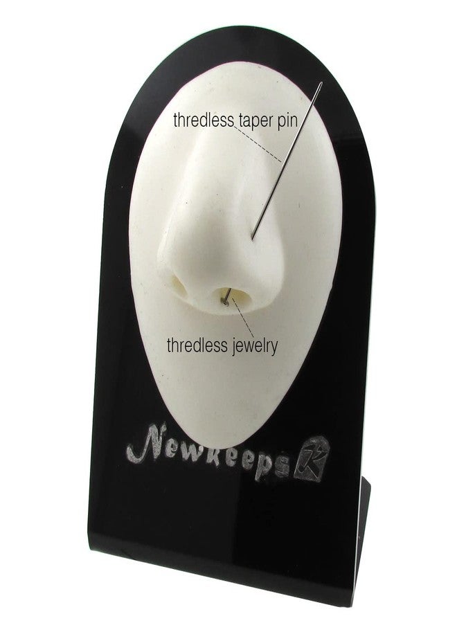 NewkeepsR قطعتان - 18G/16G دبوس إدخال مخروطي من التيتانيوم من الدرجة الطبية لقضيب لابريت بدون خيوط (1.0 مم/1.2 مم) - Image 5