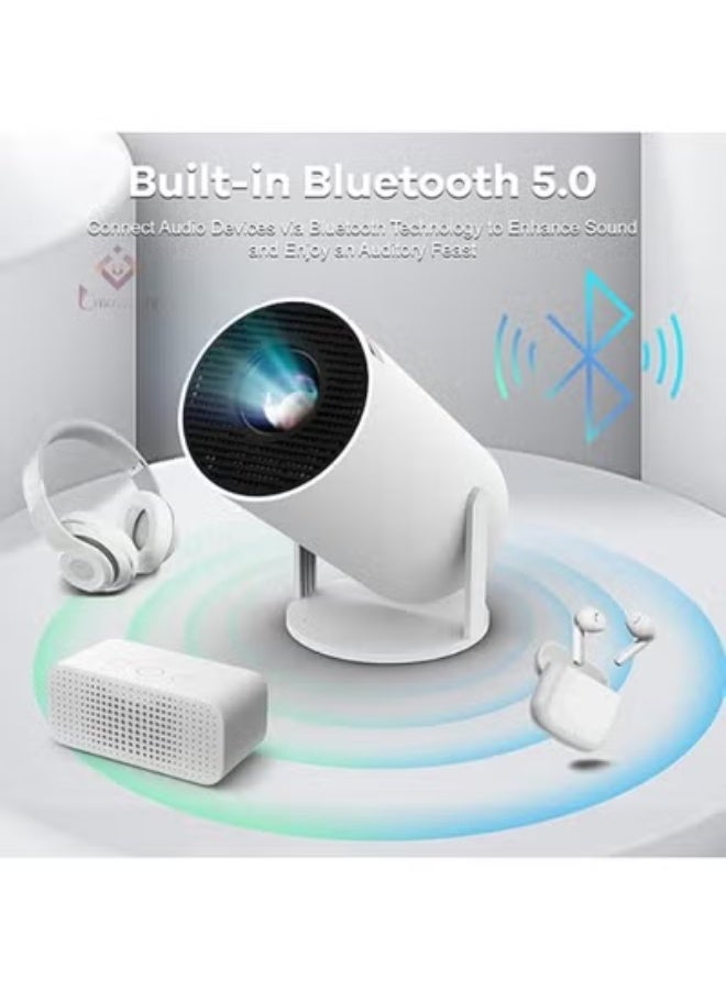 Juxin Mini Projector S27 – Portable Outdoor Movie Projector with Adjustable 270° Stand, WiFi & Bluetooth, 1080P Support for Phone, TV Stick & Laptop - Image 3