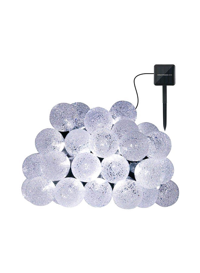 Led Solar Powered String Fairy Bubble Shaped Lights Multicolour 1.3x2.2x1.5inch - Image 1