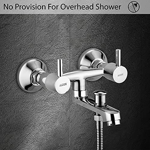 ALTON GRCL3940 Brass, Wall Mixer With Button Attachment Spout for Hand Shower, Chrome Finish - Image 5