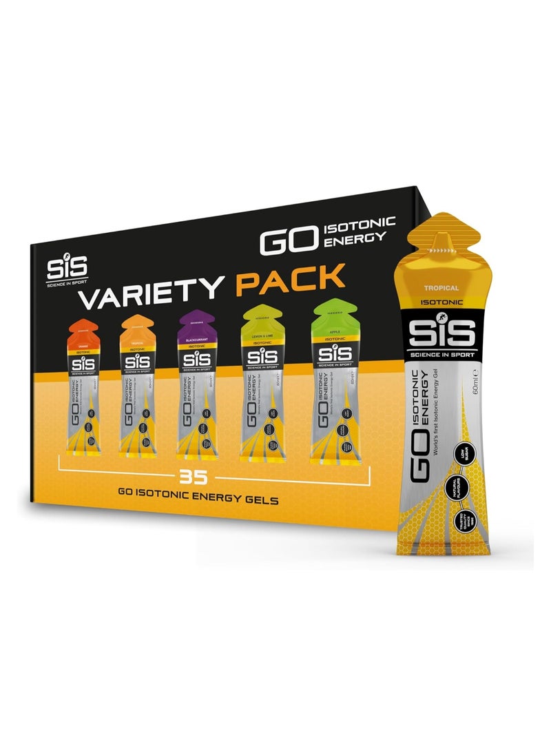 SIS Science In Sport-Go Isotonic Energy Gel Mixed Pack 35 X 60ML  - Image 1