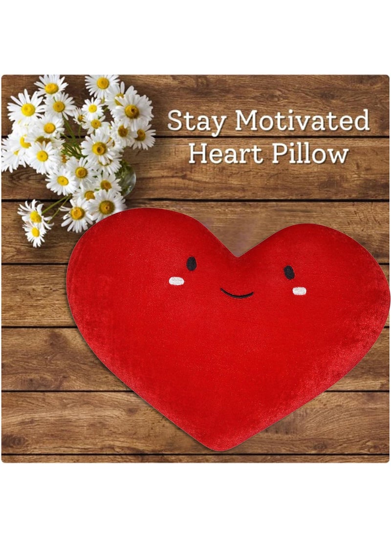 Oscar Home Oscar Home Heart Shape Plush Pillow Heart Stuffed Love Cute Heart Cushion Toy Throw Gift for Valentines Day Wedding LoversDecorations Living Room Bedroom Decor Indoor Outdoor Bianca Heart 2  - Image 2
