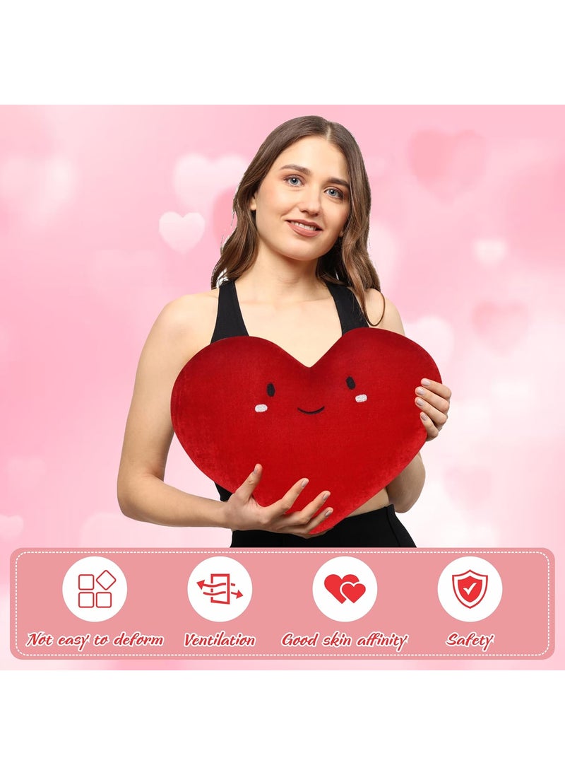 Oscar Home Oscar Home Heart Shape Plush Pillow Heart Stuffed Love Cute Heart Cushion Toy Throw Gift for Valentines Day Wedding LoversDecorations Living Room Bedroom Decor Indoor Outdoor Bianca Heart 2  - Image 4