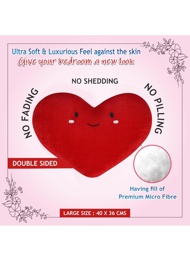 Oscar Home Oscar Home Heart Shape Plush Pillow Heart Stuffed Love Cute Heart Cushion Toy Throw Gift for Valentines Day Wedding LoversDecorations Living Room Bedroom Decor Indoor Outdoor Bianca Heart 2  - Image 5