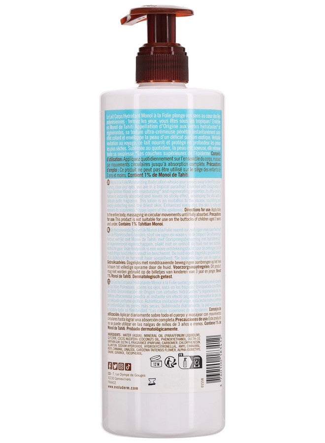 إيفو لوديرم لوشن الجسم المرطب إيفولوديرم مونوي أ لا فولي | يرطب ويحسن البشرة الجافة | نباتي وخالي من البارابين 500 مل - Image 2