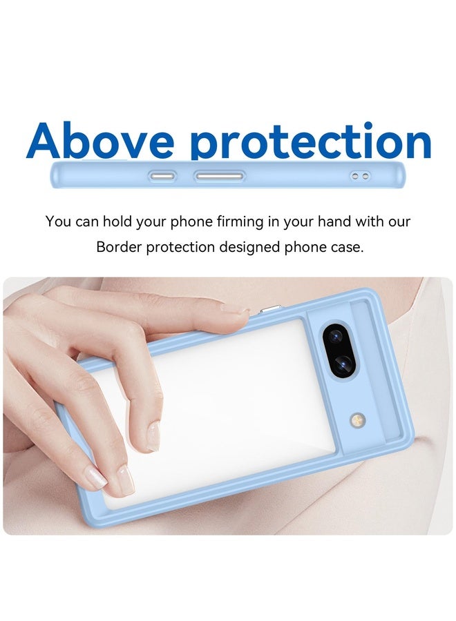 Case Cover For Google Pixel 7a Colorful Series Acrylic + TPU Phone Case(Blue)