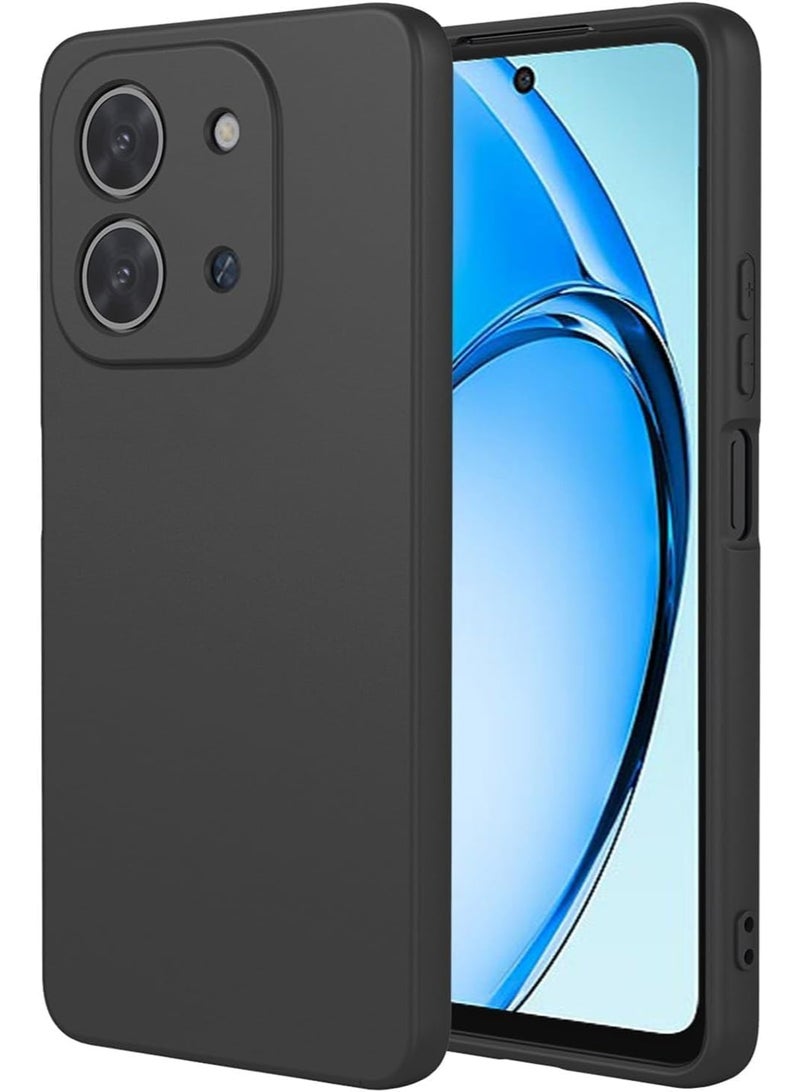 غطاء واقي لهاتف Redmi 15، غلاف خلفي ناعم رفيع من TPU، غلاف سيليكون مرن متوافق مع Redmi 15 - أسود