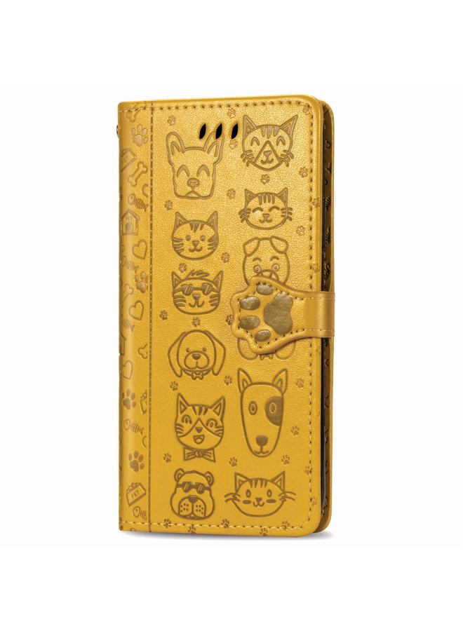 Zaboon Case For iPhone 11 Pro Cute Cat and Dog Embossed Horizontal Flip PU Leather Casewith Holder / Card Slot / Wallet / Lanyard - Image 2