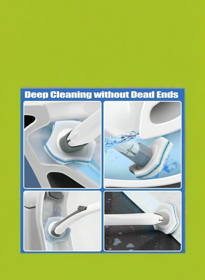 Disposable Toilet Brush with 40 Toilet Brush Refills, Toilet Bowl Cleaner, Disposable Toilet Bowl Brush, Refillable Toilet Brush, Disposable Toilet Brush Refills - Image 4