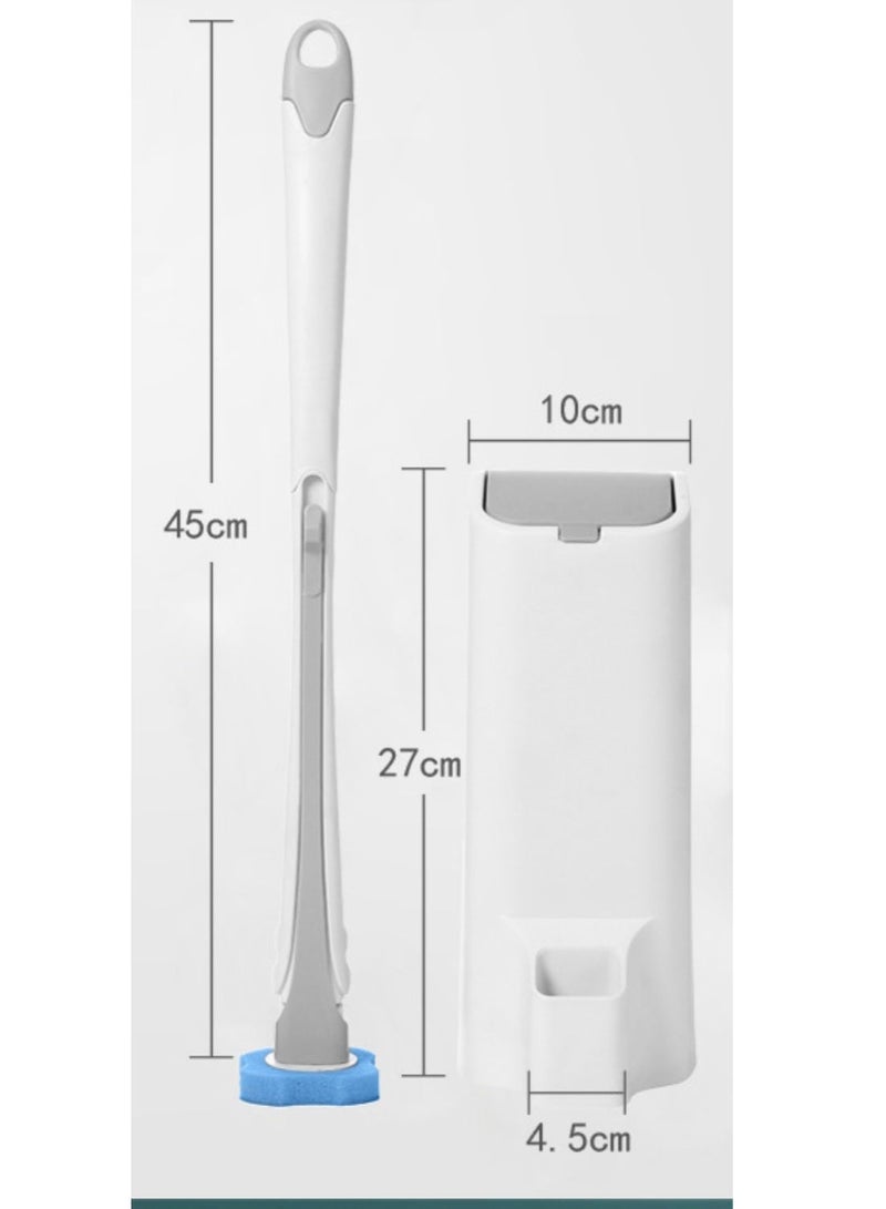 Disposable Toilet Brush with 40 Toilet Brush Refills, Toilet Bowl Cleaner, Disposable Toilet Bowl Brush, Refillable Toilet Brush, Disposable Toilet Brush Refills - Image 3