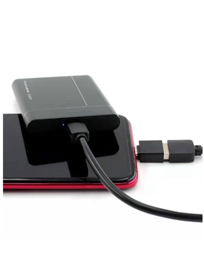 Generic - Portable Ssd Mobile Solid State Drive, External Hard Drive Usb3.1 Type C, Mini 2TB Expansion Hard Drive. Suitable for Desktop, ​Notebook, Mac, Ps4, Etc,Black - Image 1