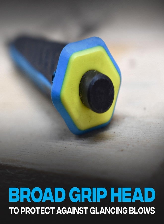 OX Pro Nail Set Nail Punch Set with Cushion Grip 3-Pack Color Coded Nail Setter - 0.8mm, 1.6mm, 2.4mm - Image 5