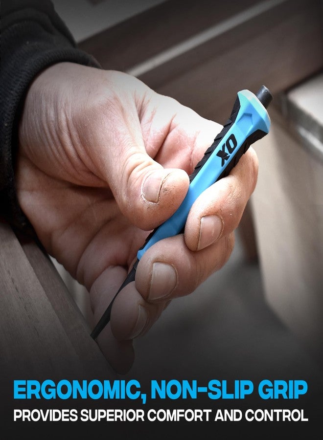 OX Pro Nail Set Nail Punch Set with Cushion Grip 3-Pack Color Coded Nail Setter - 0.8mm, 1.6mm, 2.4mm - Image 4