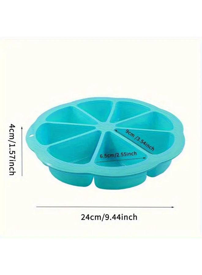 Pink 8 Hole Silicone Triangular Cake Mold Non Stick Easy Clean Baking Pan - Image 3
