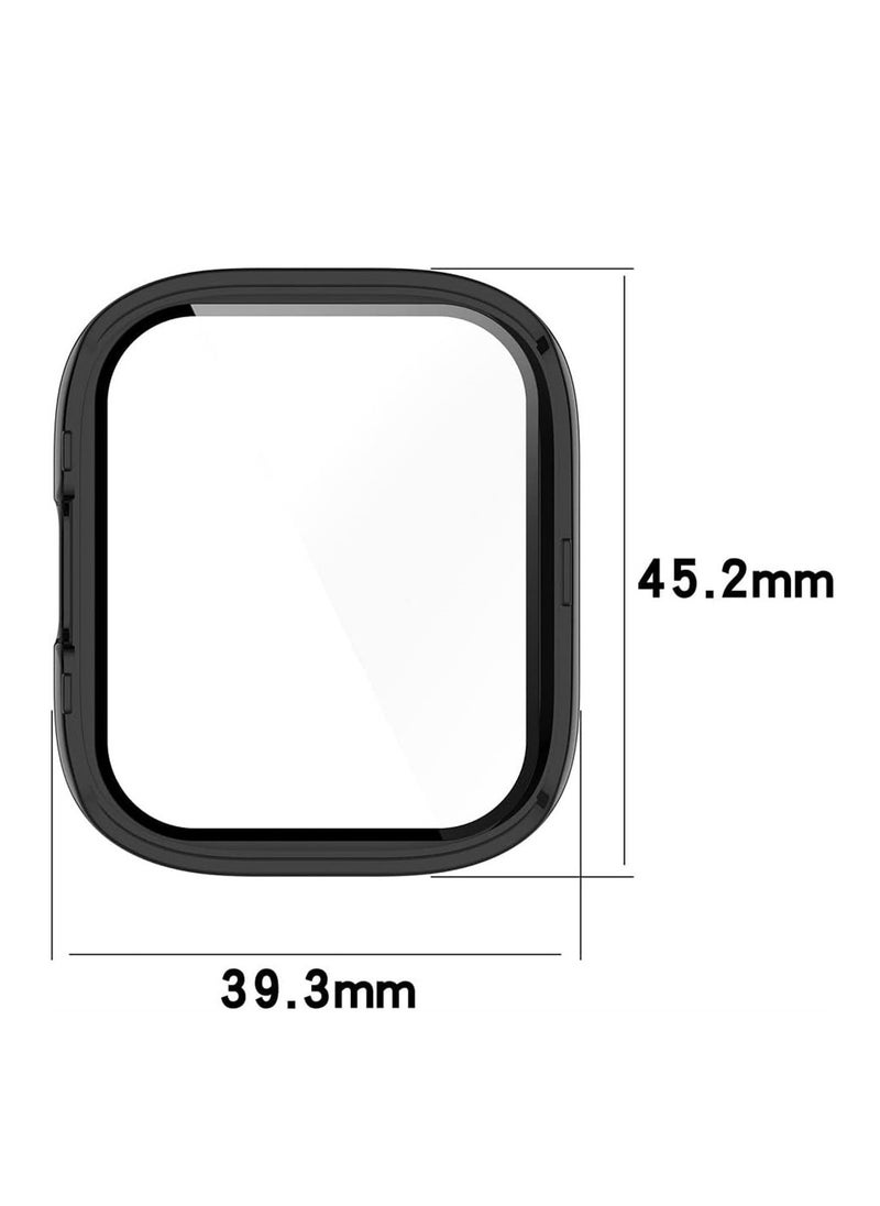 SYOSI - 2 Pcs Case With Tempered Glass Screen Protector Compatible for Xiaomi Redmi Watch 3, 9H Hardness All-round Protective Cover Ultra-thin Protective PC Case Cover - Image 1
