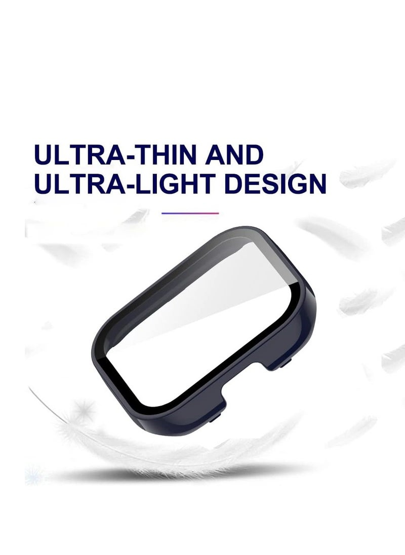 SYOSI - 2 Pcs Case With Tempered Glass Screen Protector Compatible for Xiaomi Redmi Watch 3, 9H Hardness All-round Protective Cover Ultra-thin Protective PC Case Cover - Image 1