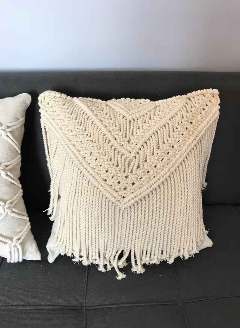 انتيكيانو وسادة مكرميه قطن 40×40 سم