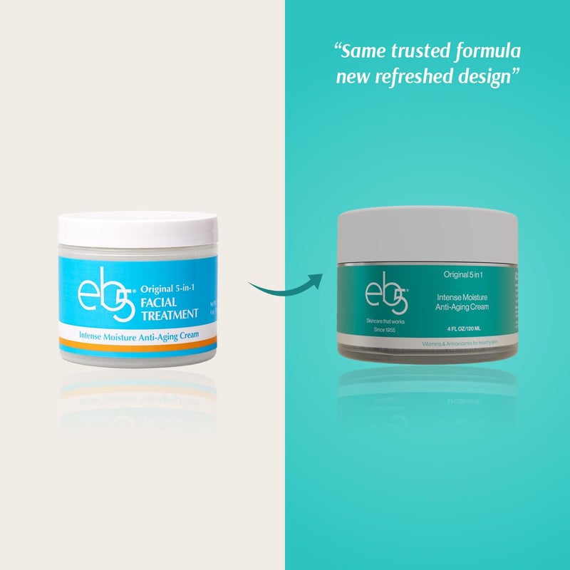 eb5 Intense Moisture Anti Aging Moisturizer Face & Neck Cream- Tone Tighten Skin with Retinol, Fade Fine Lines & Wrinkles with Vitamin E, A & B5-1.7oz. - Image 2