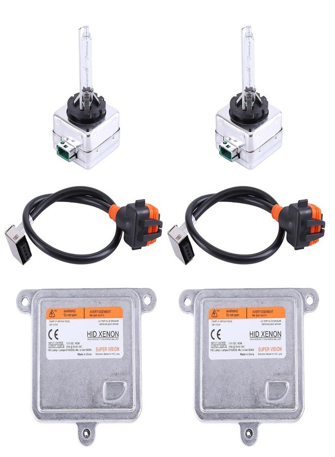 SEADEAR 2PCS Xenon HID Headlight Ballast Control Unit with Igniter & D3S Bulb Compatible for 2015-2020 Blazer Impala Malibu Suburban Tahoe 20928264 13587720 13587843 13503432, +HID Bulb Wire Kit - Image 3