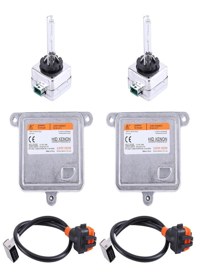 SEADEAR 2PCS Xenon HID Headlight Ballast Control Unit with Igniter & D3S Bulb Compatible for 2015-2020 Blazer Impala Malibu Suburban Tahoe 20928264 13587720 13587843 13503432, +HID Bulb Wire Kit - Image 2