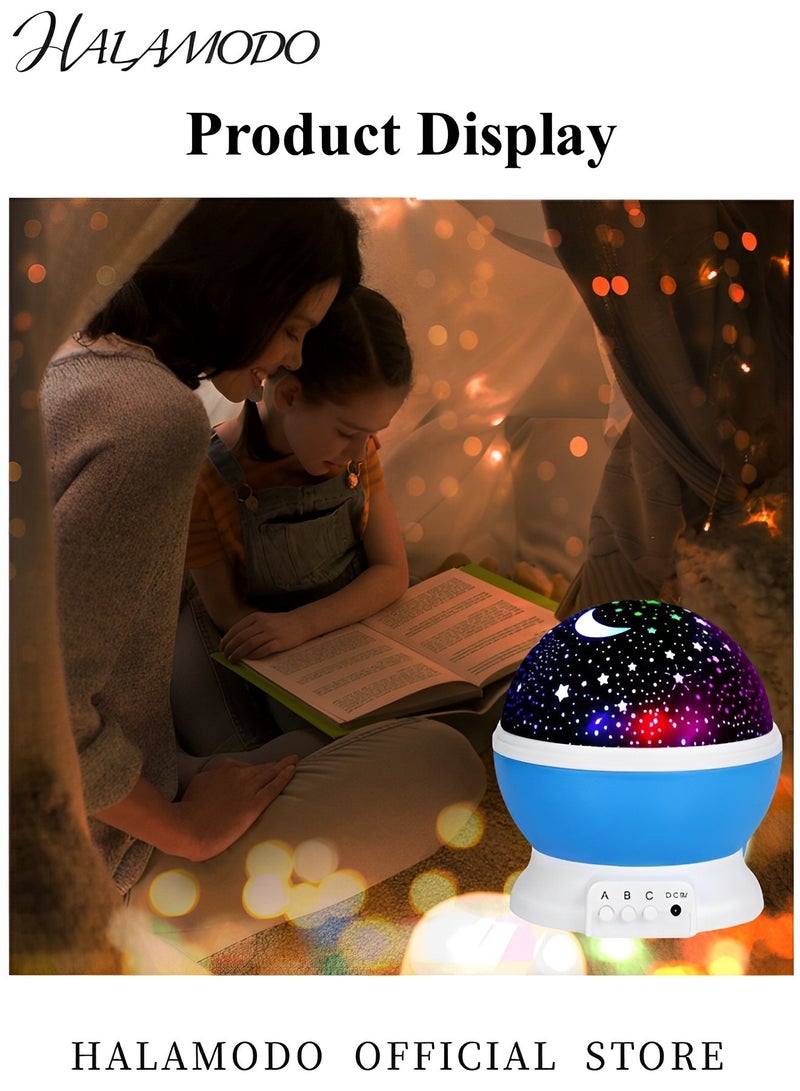 HALAMODO Night Light for Kids Star Projector Star Night Light Nebula Star Projector 360° Rotating Star Sky Moon Light Projector for Kids Bedroom Decor  - Image 2